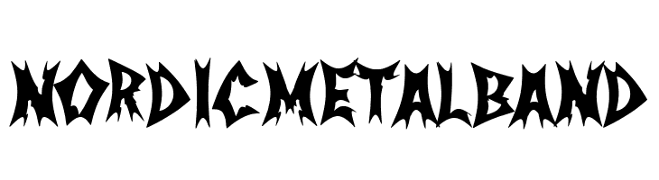 Nordic Metal Band  Frei Schriftart Herunterladen