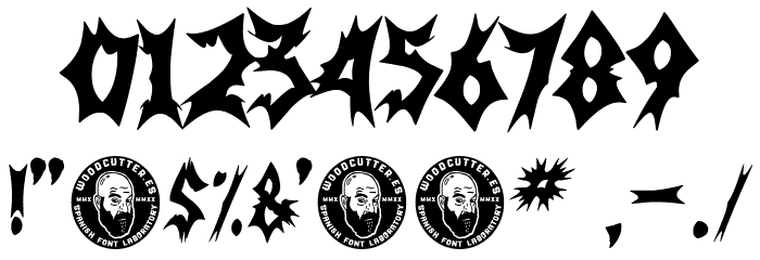 Nordic Metal Band Font OTHER CHARS