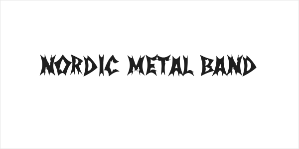 Nordic Metal Band Logo