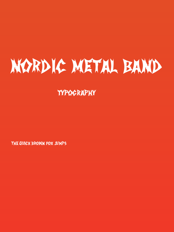 Nordic Metal Band Poster