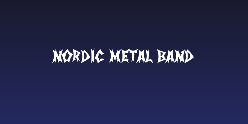 Nordic Metal Band Social Header