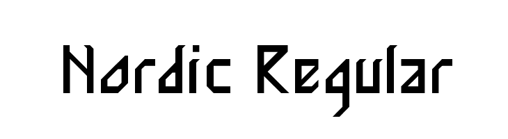 Nordic Regular  नि: शुल्क फ़ॉन्ट्स डाउनलोड