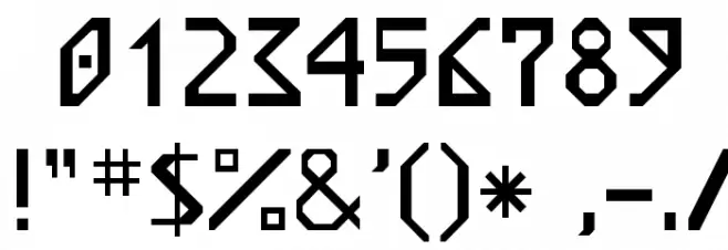 Nordic Regular Font OTHER CHARS