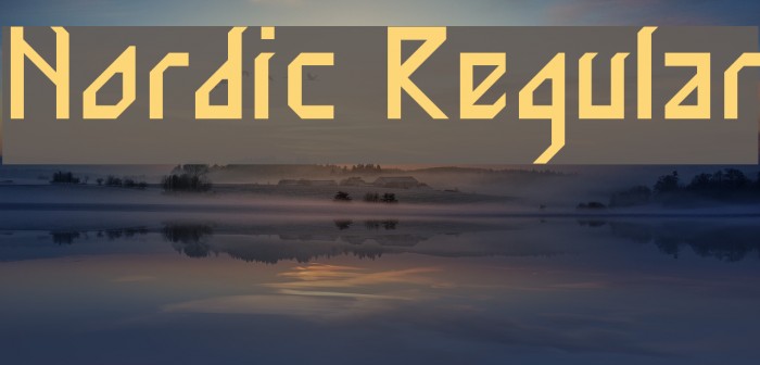 Nordic Regular Font examples