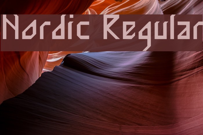 Nordic Regular Font examples