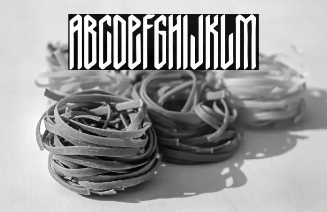 Nordic Thunder Font examples