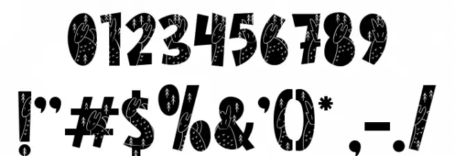 Nordic Whimsy Eight Font OTHER CHARS