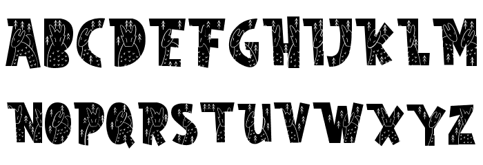 Nordic Whimsy Eight Font UPPERCASE