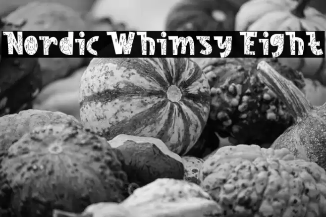 Nordic Whimsy Eight Caratteri examples