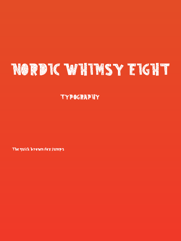 Nordic Whimsy Eight Poster
