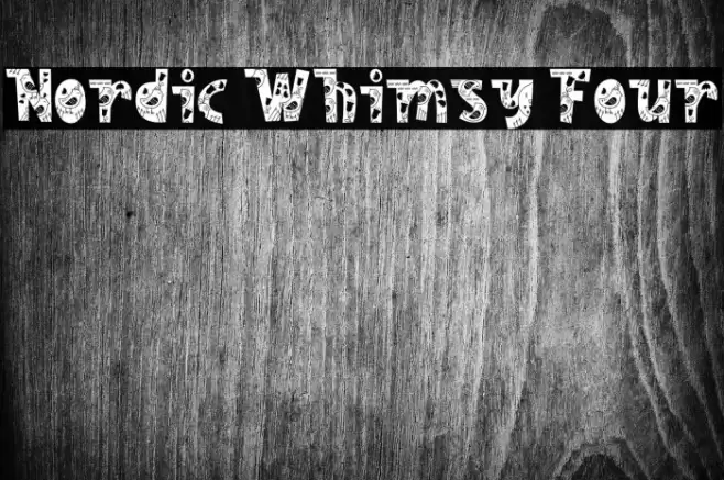 Nordic Whimsy Four Caratteri examples