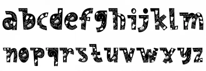 Nordic Whimsy Four 字体 小写