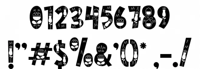 Nordic Whimsy One Font OTHER CHARS