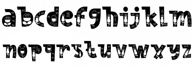 Nordic Whimsy One 字体 小写