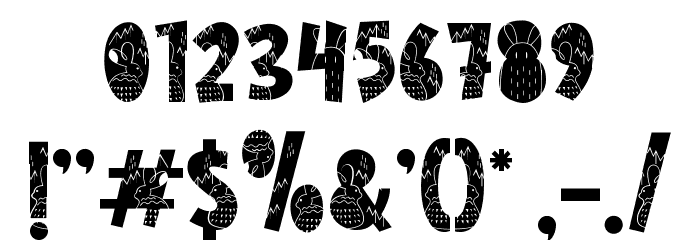 Nordic Whimsy Seven フォント その他の文字