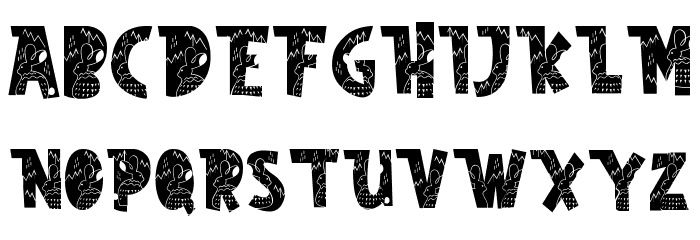 Nordic Whimsy Seven フォント 大文字