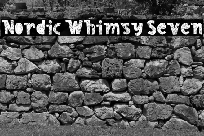 Nordic Whimsy Seven Шрифта examples