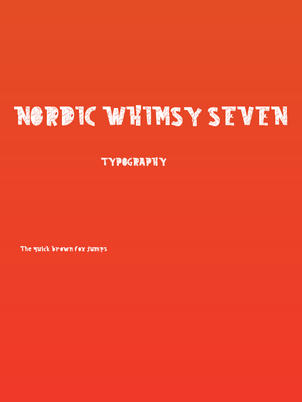 Nordic Whimsy Seven Poster