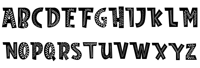Nordic Whimsy Three Font UPPERCASE