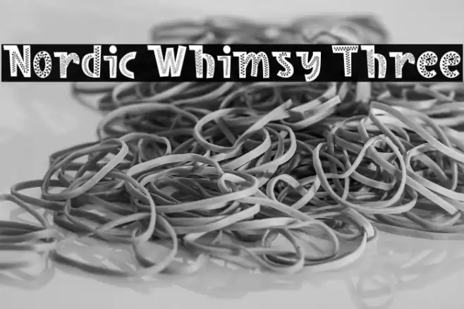 Nordic Whimsy Three Caratteri examples