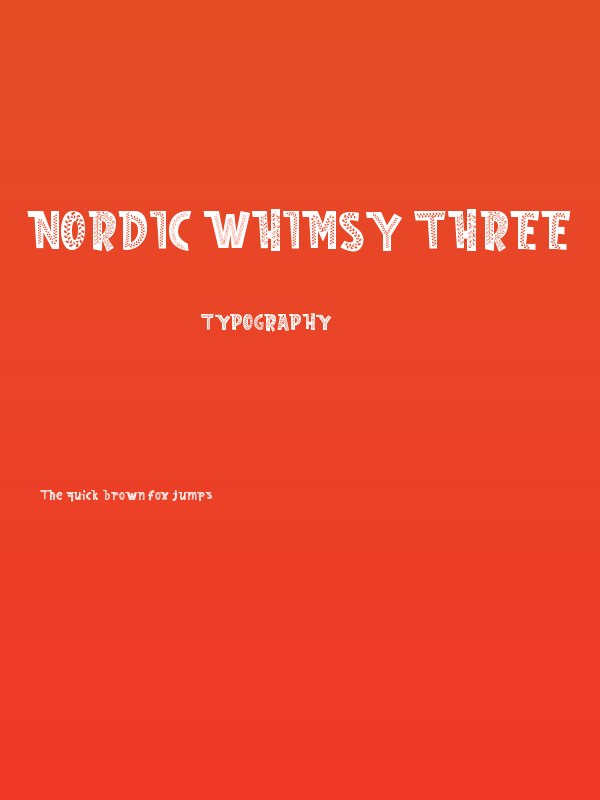 Nordic Whimsy Three Poster