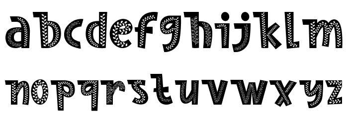 Nordic Whimsy Three Font LOWERCASE