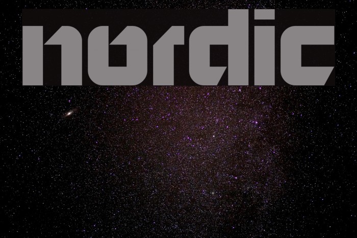 Nordic Font examples