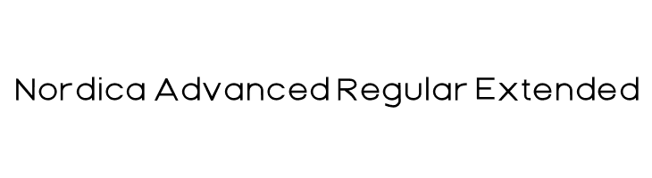 Nordica Advanced Regular Extended  Скачать бесплатные шрифты