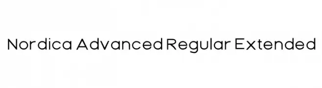 Nordica Advanced Regular Extended  Frei Schriftart Herunterladen