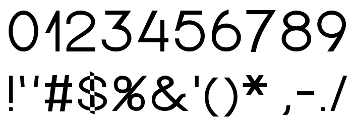Nordica Advanced Regular Extended Font OTHER CHARS