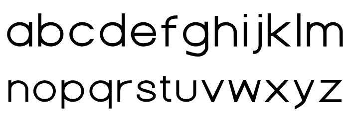 Nordica Advanced Regular Extended Font LOWERCASE