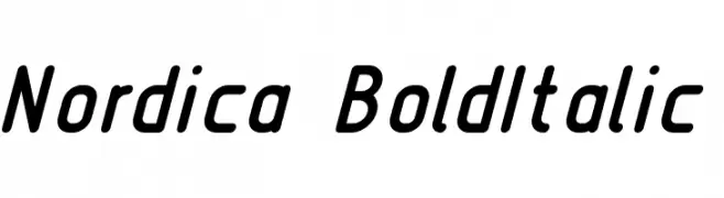 Nordica  BoldItalic  नि: शुल्क फ़ॉन्ट्स डाउनलोड