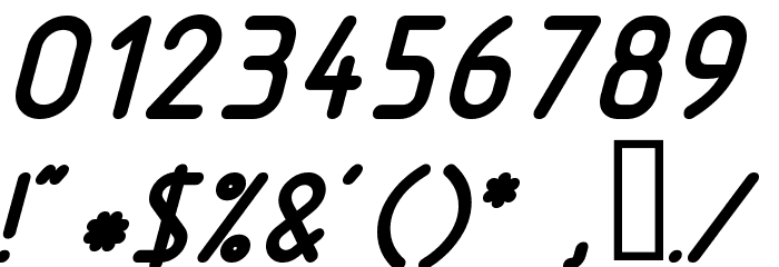 Nordica BoldItalic Font OTHER CHARS