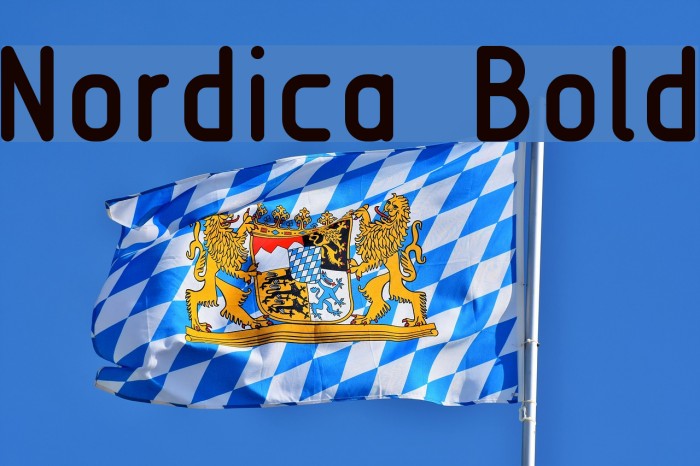 Nordica Bold Font examples