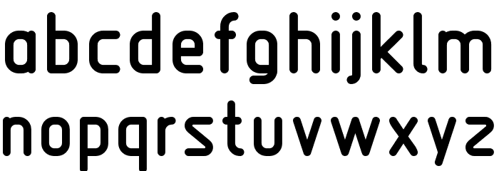 Nordica Bold Font LOWERCASE