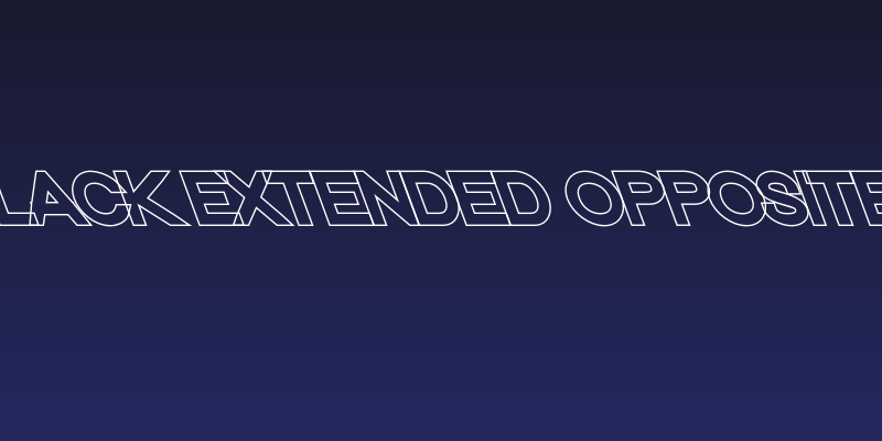 Nordica Classic Black Extended Opposite Oblique Outline Social Header