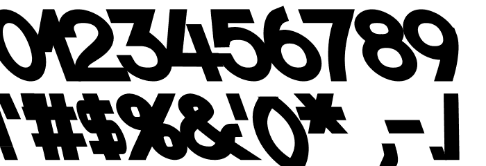 Nordica Classic Black Extended Opposite Oblique Font OTHER CHARS
