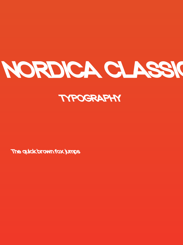Nordica Classic Black Extended Opposite Oblique Poster