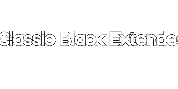 Nordica Classic Black Extended Outline Logo