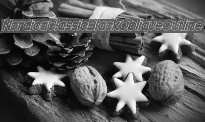 Nordica Classic Black Oblique Outline  examples