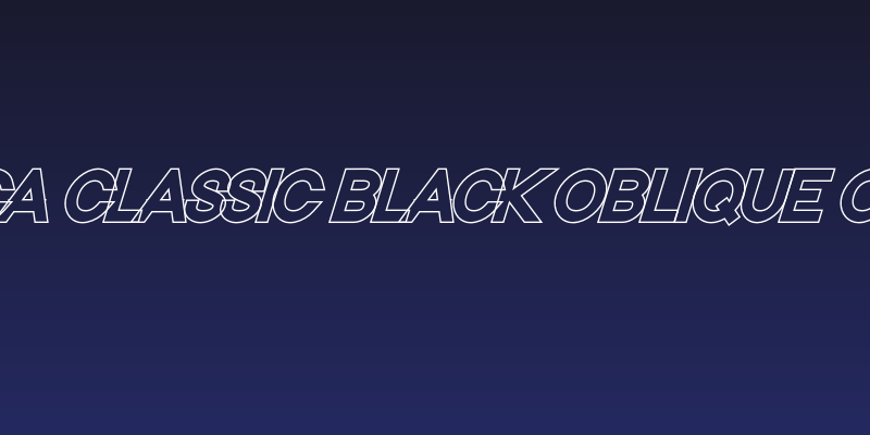 Nordica Classic Black Oblique Outline Social Header