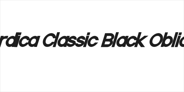 Nordica Classic Black Oblique Logo