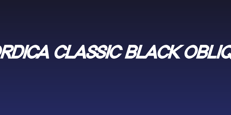 Nordica Classic Black Oblique Social Header
