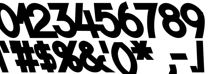 Nordica Classic Black Opposite Oblique Font OTHER CHARS