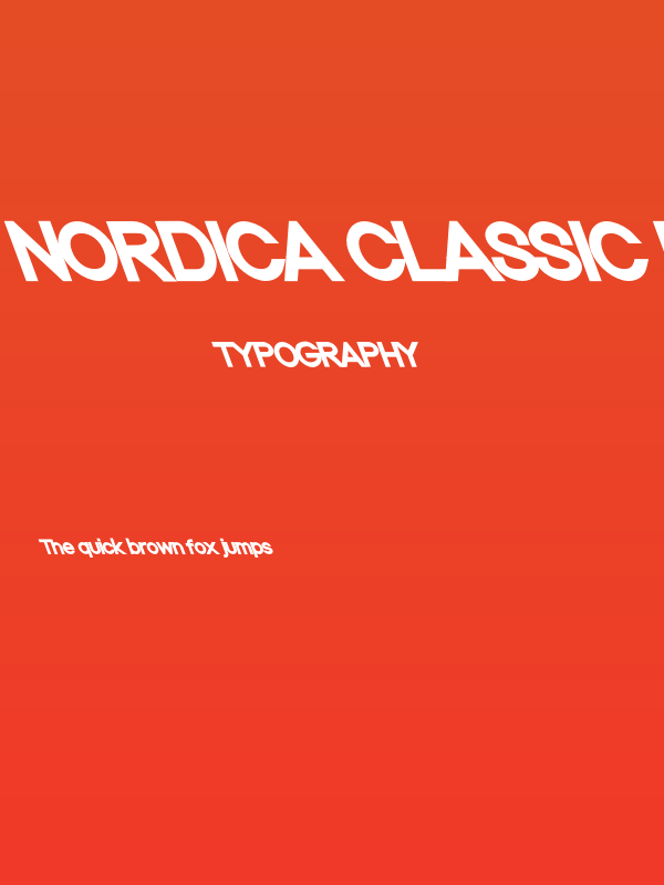 Nordica Classic Black Opposite Oblique Poster