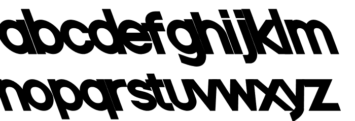 Nordica Classic Black Opposite Oblique Font LOWERCASE