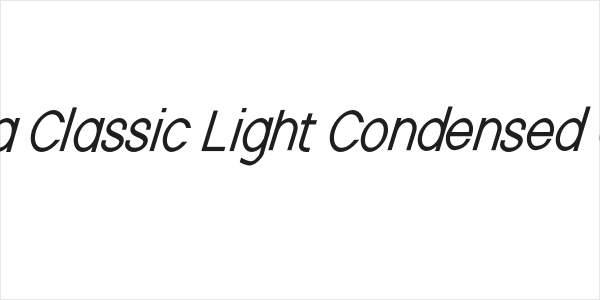 Nordica Classic Light Condensed Oblique Logo