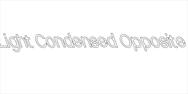 Nordica Classic Light Condensed Opposite Oblique Outline Logo