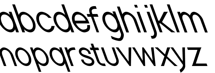 Nordica Classic Light Condensed Opposite Oblique Font LOWERCASE