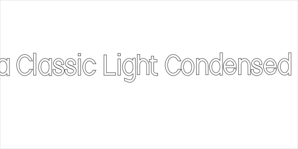 Nordica Classic Light Condensed Outline Logo